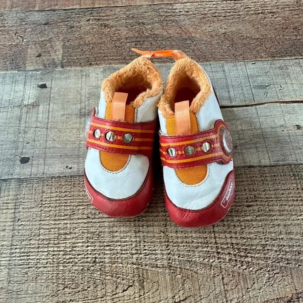Adidas Fisher Price Vintage Baby Boys Red Orange Crib Shoes
